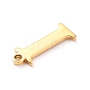 PVD Vacuum Plating  304 Stainless Steel Charms STAS-H112-I-G-3