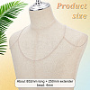 Resin Imitation Pearl Beaded Chain Tassel Shoulder Chains AJEW-WH0470-63-2
