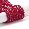 Electroplate Transparent Glass Beads Strands EGLA-A035-T4mm-A01-1