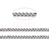 Tarnish Resistant 304 Stainless Steel Curb Chains CHS-D033-02P-01-2
