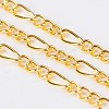 Iron Handmade Chains Figaro Chains Mother-Son Chains CHSM001Y-G-1