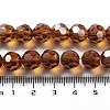 Electroplate Transparent Glass Beads Strands EGLA-A035-T10mm-A04-4