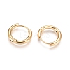 Ion Plating(IP) 304 Stainless Steel Huggie Hoop Earrings EJEW-F111B-16mm-G-2