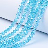 Electroplate Glass Beads Strands EGLA-A034-T3mm-B14-1