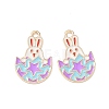 Easter Alloy Enamel Pendants ENAM-I055-01KCG-09-1