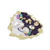 Rack Plating Alloy Enamel Pendants FIND-I038-16B-2