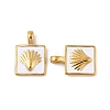 304 Stainless Steel Enamel Pendants STAS-P380-04G-3