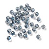 Electroplate Round Glass Beads  EGLA-A043-01-FR02-1
