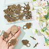 30Pcs  Alloy Toggle Clasps FIND-SP0001-56AB-3