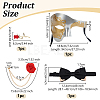 Plastic Masquerade Masks AJEW-OC0014-98B-2