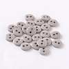 2-Hole Flat Round Resin Sewing Buttons for Costume Design BUTT-E119-20L-05-1