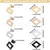 304 Stainless Steel Stud Earring Findings STAS-UN0015-34-5
