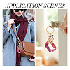 Alloy Resin Butterfly Keychains KEYC-TADJ0002-02G-U-7