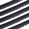 6 Yards 2-Layer Polyester Pleated Ribbon OCOR-FG0002-03A-1