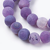 Natural Weathered Agate Beads Strands X-G-G589-8mm-06-6