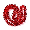 Transparent Electroplate Glass Beads Strands EGLA-N012-06A-2