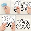 SUPERFINDING 8 Sheets 2 Style PET Sticker Reflective Self Adhesive Vinyl Waterproof 0-9 Number DIY Decorations for Mailbox DIY-FH0002-78-2