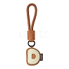 PU Leather Letter Pendant Decoration HJEW-YWC0002-001D-1