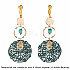 Brass Clip-on Earring Converters Findings X-KK-Q115-G-6