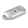 Brass Micro Pave Cubic Zirconia Charms ZIRC-I054-12P-04-2