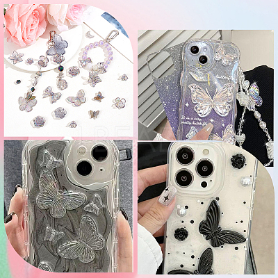 100G Resin Charms and Beads DIY Jewelry Making Findings Kit OHAR-SC0003-01A-1