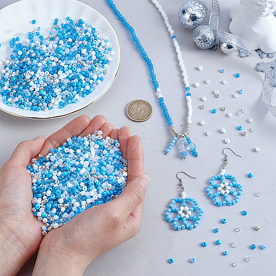 4200Pcs 7 Styles Glass Seed Beads SEED-PH0002-54-1