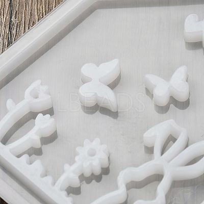 Easter Theme House with Butterfly & Rabbit Pattern DIY Silicone Table Lamp Molds SIMO-G008-01B-1