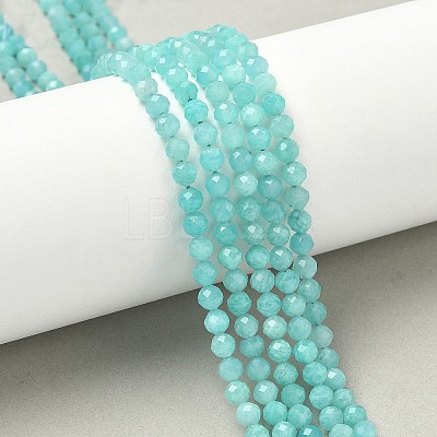 Natural Amazonite Beads Strands G-E411-43-4mm-01-1