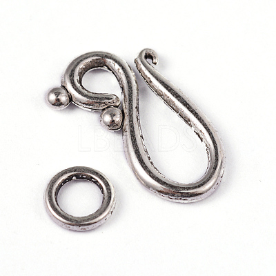 Tibetan Silver Hook and Eye Clasps LS-LF1277Y-1