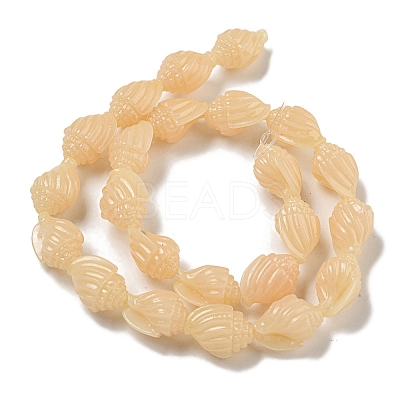 Synthetic Coral Carved Beads Strands CORA-I023-07-1
