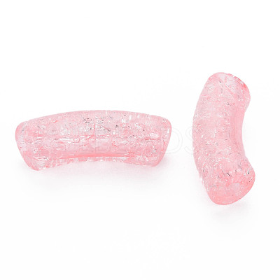 Transparent Crackle Acrylic Beads CACR-S009-001B-N26-1