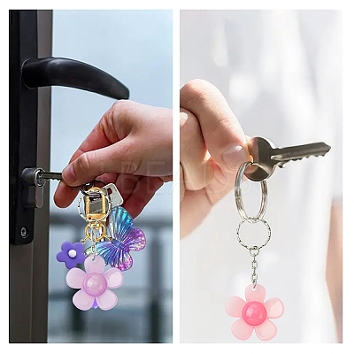 Flower Resin Keychain KEYC-YW00152-01-1
