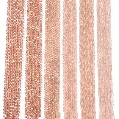 Electroplate Glass Beads Strands EGLA-A044-T1mm-B21-1