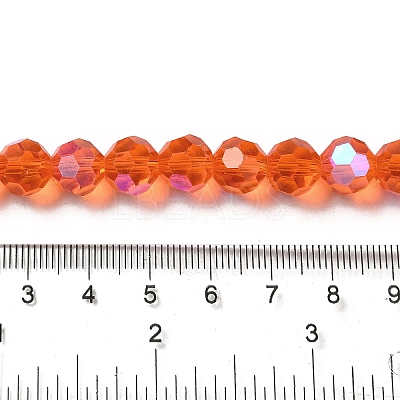 Electroplate Transparent Glass Beads Strands EGLA-A035-T10mm-L05-1