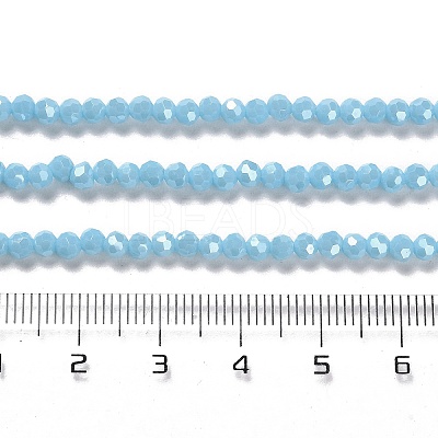 Electroplate Opaque Glass Beads Strands LS-EGLA-A035-P3mm-A08-1
