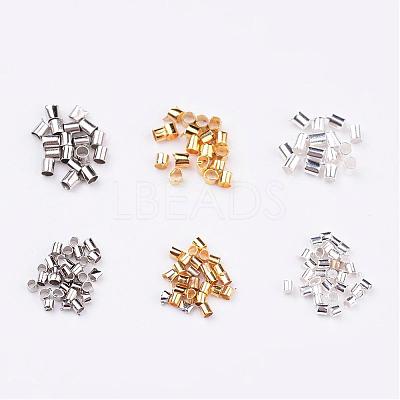 1 Box 3 Color Brass Crimp Beads KK-X0057-B-1
