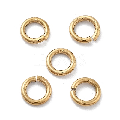 Ion Plating(IP) 304 Stainless Steel Open Jump Rings LS-STAS-M081-02G-03-1