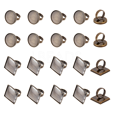 DIY Blank Dome Finger Ring Making Kit DIY-DC0001-79-1
