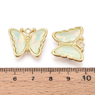 Alloy Glass Pendants GLAA-T023-41KCG-02-1