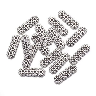4-Hole Tibetan Style Alloy Spacer Bars LS-A1110Y-NF-1