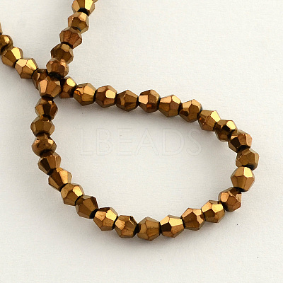 Electroplate Glass Bead Strands EGLA-R094-4mm-04-1