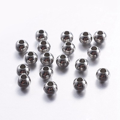 Tarnish Resistant 201 Stainless Steel Beads STAS-G162-01P-4mm-1