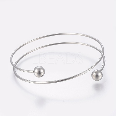 Tarnish Resistant 304 Stainless Steel Bangles Making LS-MAK-K019-01P-1