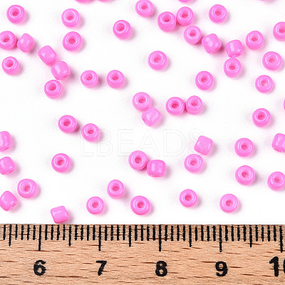 8/0 3mm Baking Paint Glass Seed Beads Loose Spacer Beads X-SEED-S002-K2-1