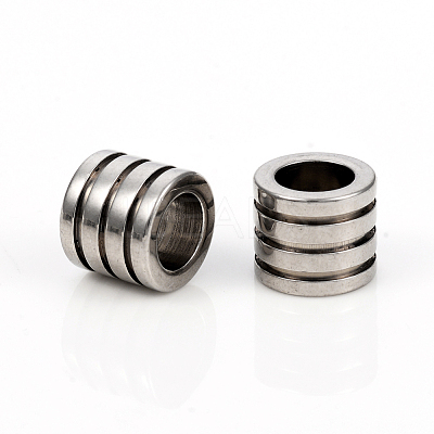 Non-Tarnish 201 Stainless Steel European Beads STAS-I149-33B-1
