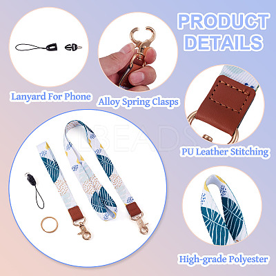 1 Set Polyester Mobile Straps HJEW-TA0001-40A-1