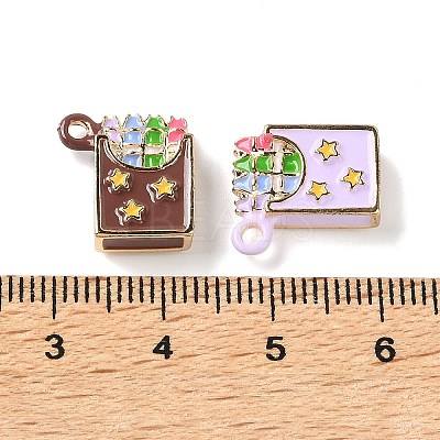 Alloy Enamel Pendants AL-CBAEAA8-09-1