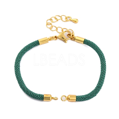 Nylon Cords Bracelet Makings Fit for Connector Charms AJEW-P116-02G-29-1