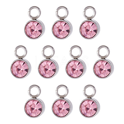 10Pcs Glass Rhinestone Charms STAS-TA0003-26A-1