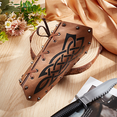Adjustable PU Leather Cord Bracelet with Cord AJEW-WH0270-433A-1
